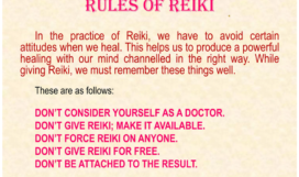 reiki rules